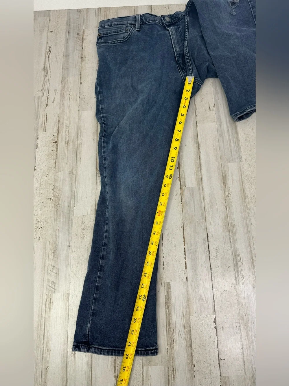 Vintage Levis 511 Pants Jeans Men 38x29 Denim Stretch Gray Straight